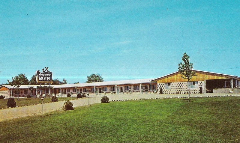 Anchor Motel - Vintage Postcard